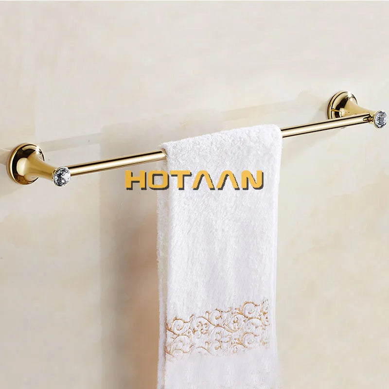 Accessoires salle bain or cristal moderne porte savon support papier toilette porte serviettes mural