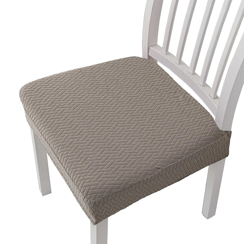 coussin chaise moderne tissé carreaux noir gris vert beige élasthanne polyester lavable adhésif protection
