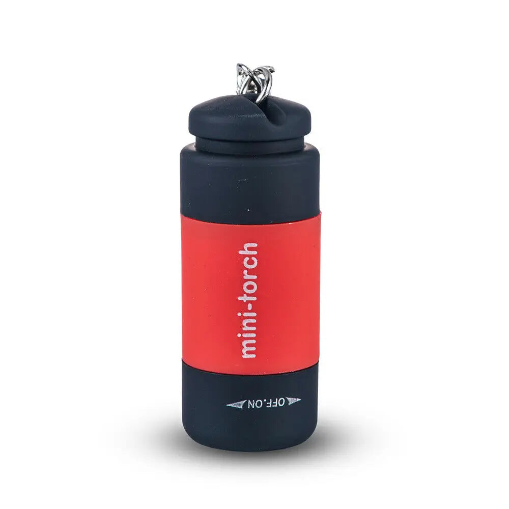 torche led rechargeable portable mini annuaire clé interrupteur on off camping urgence