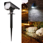 lampe solaire moderne noire bleue panneaux solaires led extérieure ip65