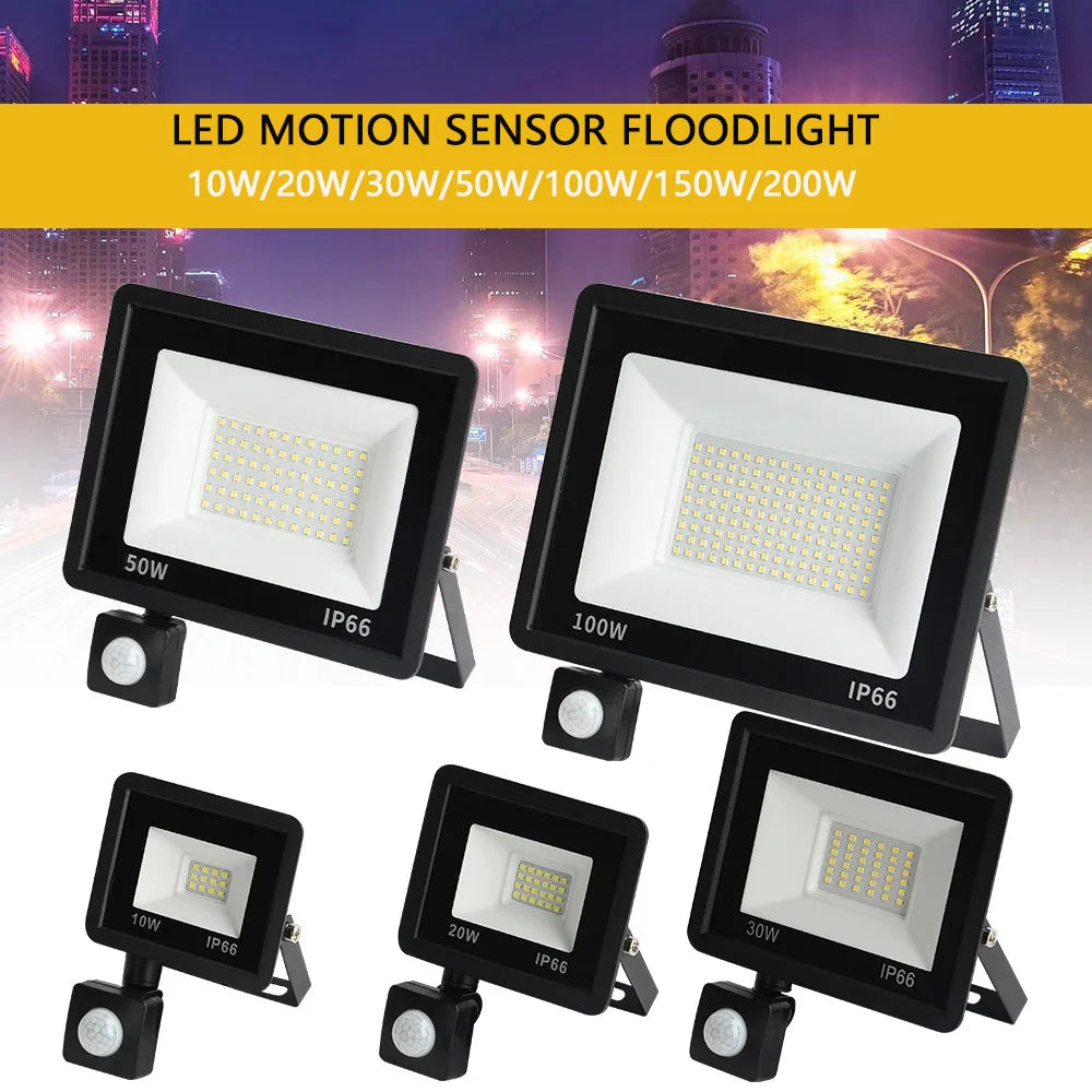projecteur led extérieur noir étanche capteur mouvement jardin murale jardin éclairage moderne