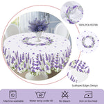 nappe fleur lavande motif floral table imperméable usage extérieur printemps mariage décoration classique violet