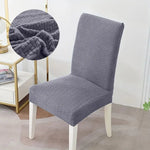 housses chaise élastiques universelles vert clair beige gris motif géométrique moderne adhésif polyester elasthanne