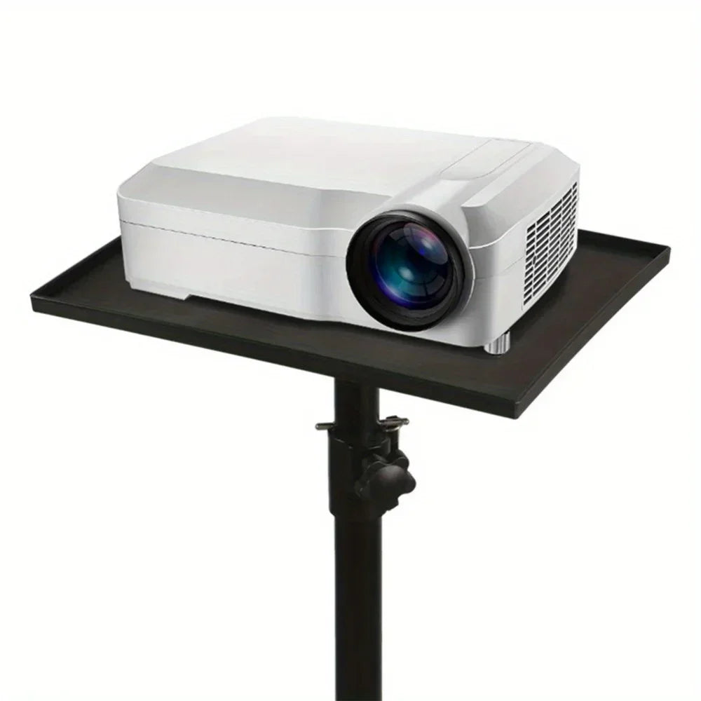 support rack storage plateau microphone projecteur ordinateur portable fixation sangle interface 1/4 chevignon métal