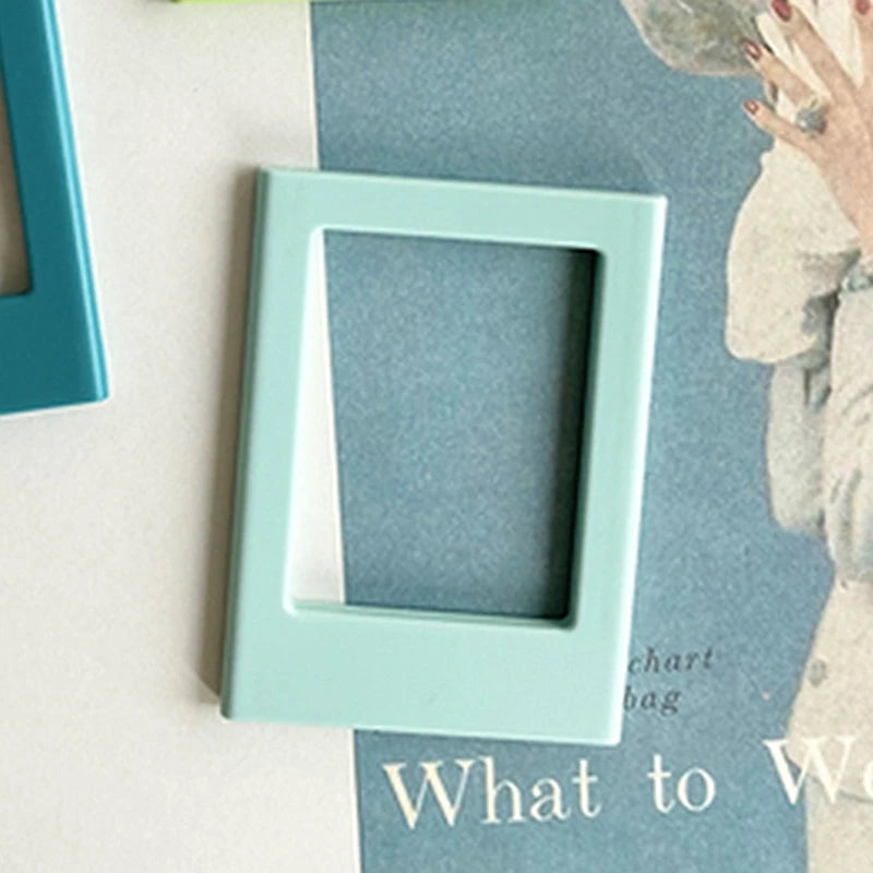 cadres photo aimants couleurs modernes étoiles coeurs triangles transparents photo frame porte portrait minimalist