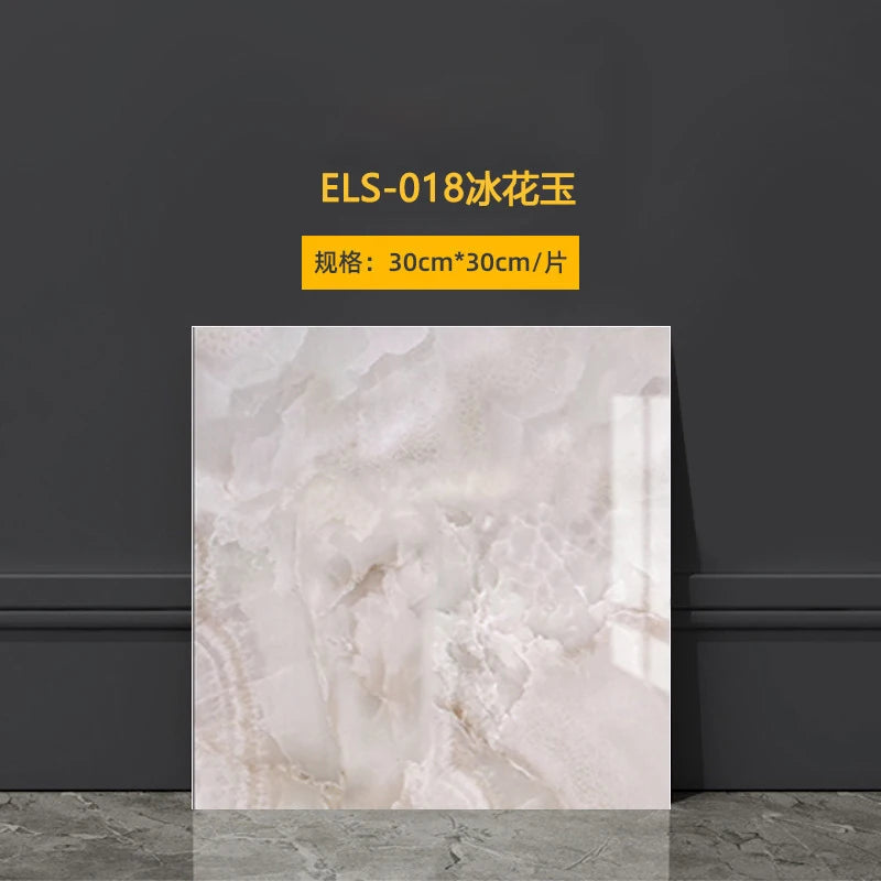 panneau décoratif marbre moderne adhésif imperméable résistant humidité noir gris beige blanc 30x30cm