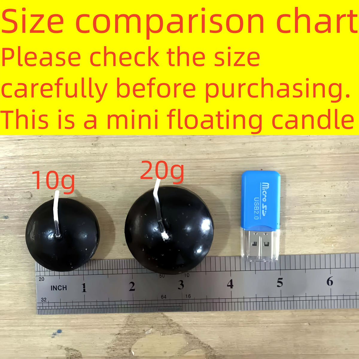 bougies flottantes noires rondes 10g 20g 1.5pouce 1.8pouce minimaliste fil vases table mariage