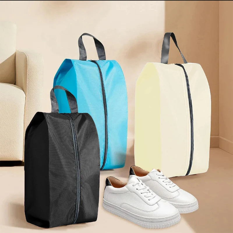 sacs chaussures pliables imperméables multi usages réutilisables modernes portables étanches zippées stockage organisation voyage