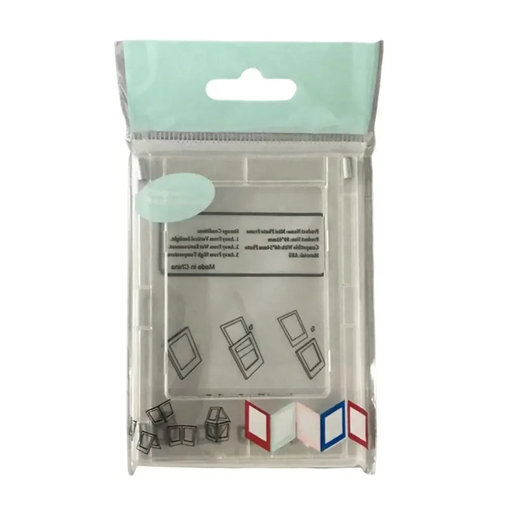 cadres photo transparents modernes miniatures multicolores 6.2cm 8.8cmversible