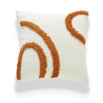 taies d'oreiller patchwork contemporain coussin carré blanc noir marron géométrique arrondi non toxique respectueux