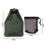 sac étanche voyage noir blanc vert hexagon texture tissée moderne boucle cordon