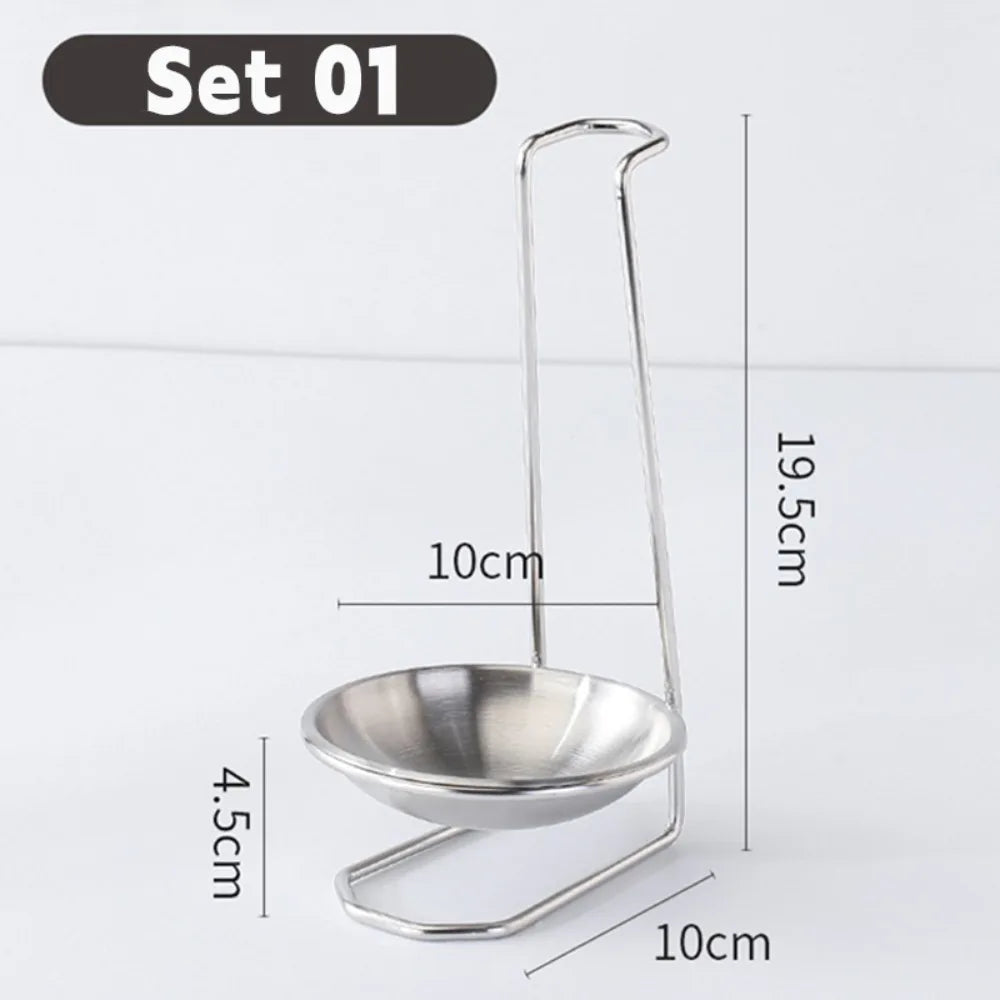 support cuillères bols argent or moderne fixation clips cuisine accessoires rangement vertical minimaliste
