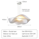 lampe suspendue moderne blanc texture tissu opaque salon chambrehôtel