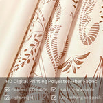 tapisserie murale boho chic motif floral complexe polyester beige clair foncé rectangle moderne