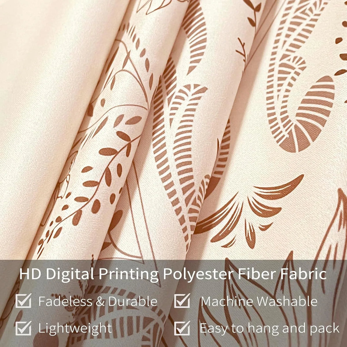 tapisserie murale boho chic motif floral complexe polyester beige clair foncé rectangle moderne