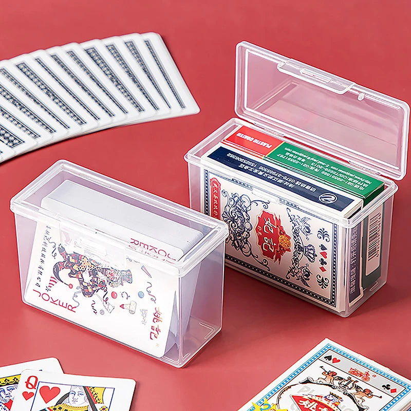 Boîte de rangement pour cartes à jouer noire