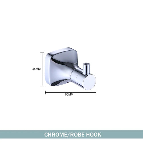 ensemble accessoires salle bain chrome porte serviette savon dentifrice gobelet mural métal