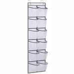 organisateur suspendu chaussures poches transparentes utilitaire rangement porte polyester pliable blanc noir gris