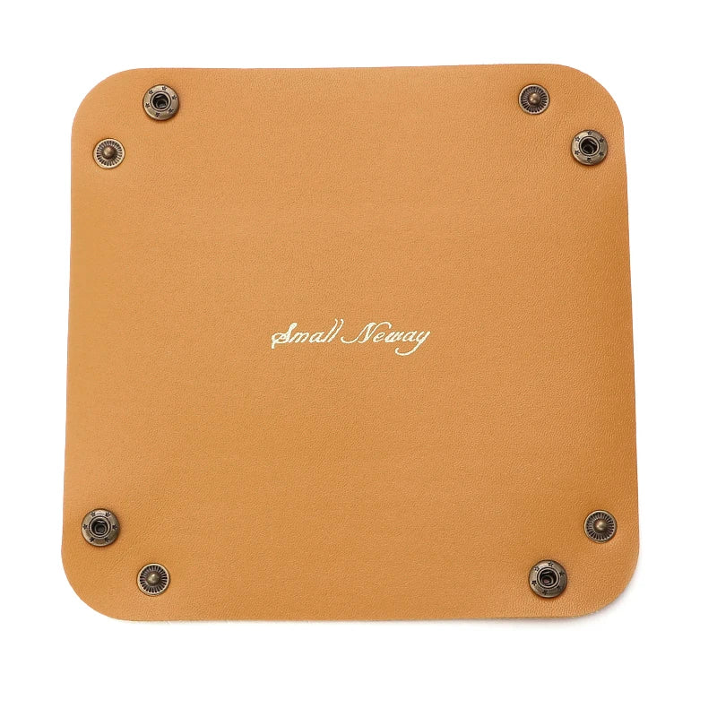 porte boutons pliables simili cuir moderne marron beige rose bleu noir orange violet voyage