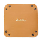 porte boutons pliables simili cuir moderne marron beige rose bleu noir orange violet voyage
