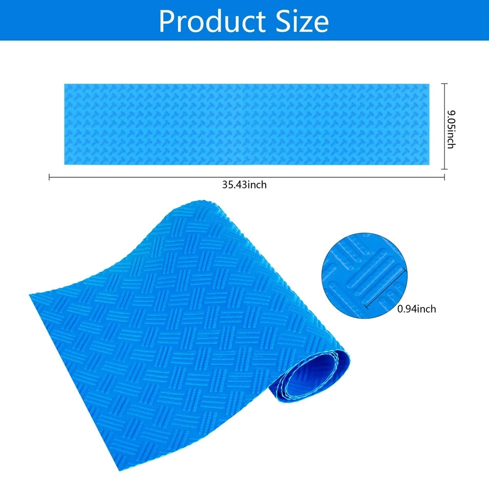 tapis antidérapant bleu diamanté piscine protection sol fond marin opalescent
