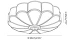 plafonnier led moderne cuivre blanc doré ressort coquillage lumières 90 260v e27