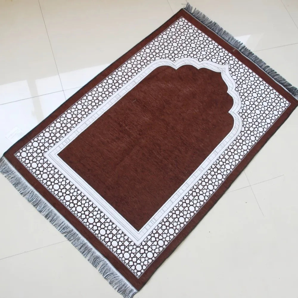tapis prière violet géométrique moderne sans bpa pvc polyester chambre maison
