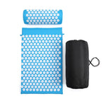 tapis massage acupression relaxation points blancs vert violet bleu moderne ergonomique sac transport