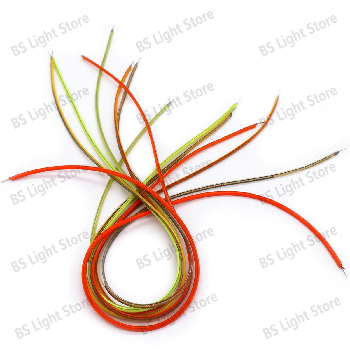 ruban led flexible lumineux décoration intérieure clips fixation couleur orange blanc rouge