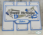 tampons transparents happy birthday fleurs animaux coeurs outils géométriques textes cartonnage anniversaire