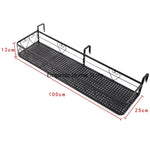 étagère murale noire moderne grille florale clips suspension plante pot assemblage économique
