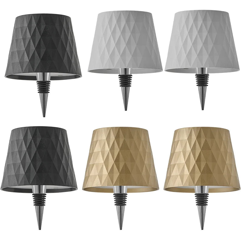 lampe table led sans fil commande tactile trois couleurs ambiance restaurant chambre cadeau moderne