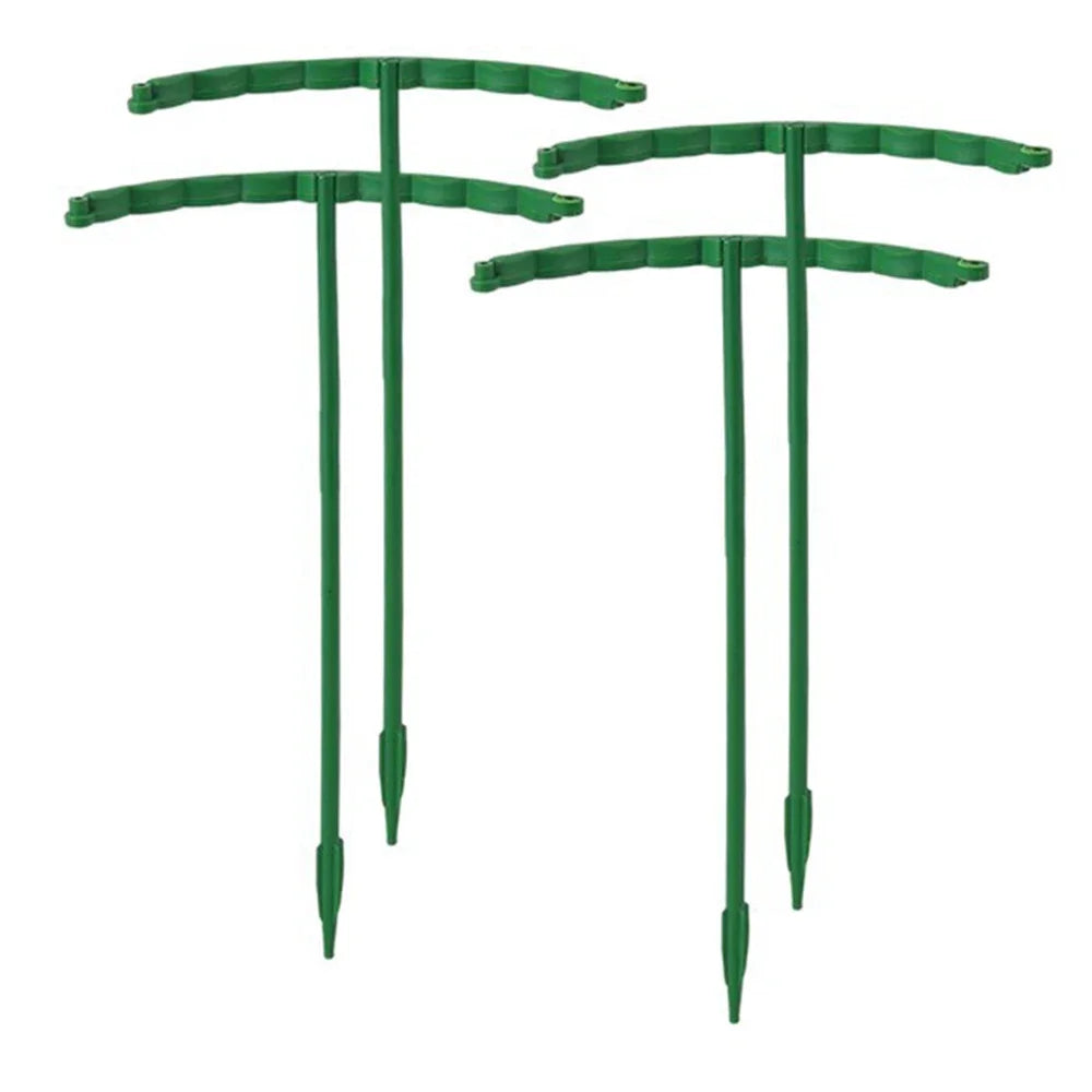 supports plantes vert foncés plastique moderne 16 pièces 16 trous insertion semi circulaire