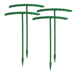 supports plantes vert foncés plastique moderne 16 pièces 16 trous insertion semi circulaire