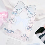 cadre photo kawaii adhésif blanc rose noir bleu clair arcs pois carreaux something nice