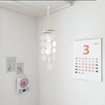 mobile mural moderne multicolore translucemment circulaire cordelette disques circulaires chambre enfants deco nouvelle an