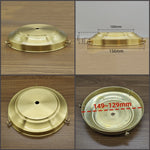 socle lampe doré lisse opaque classique fixations brasure laiton haute qualité