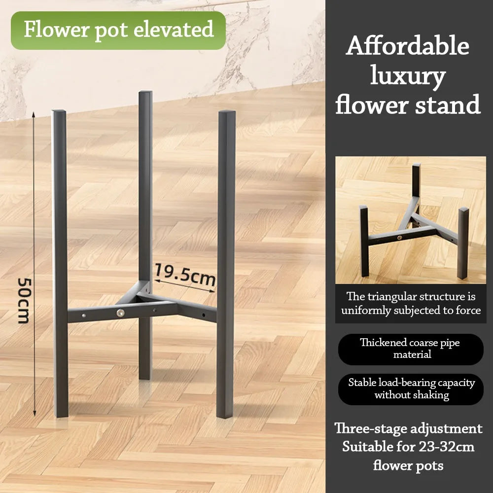 support plante métal noir moderne grille dimensions pots 20 50cm