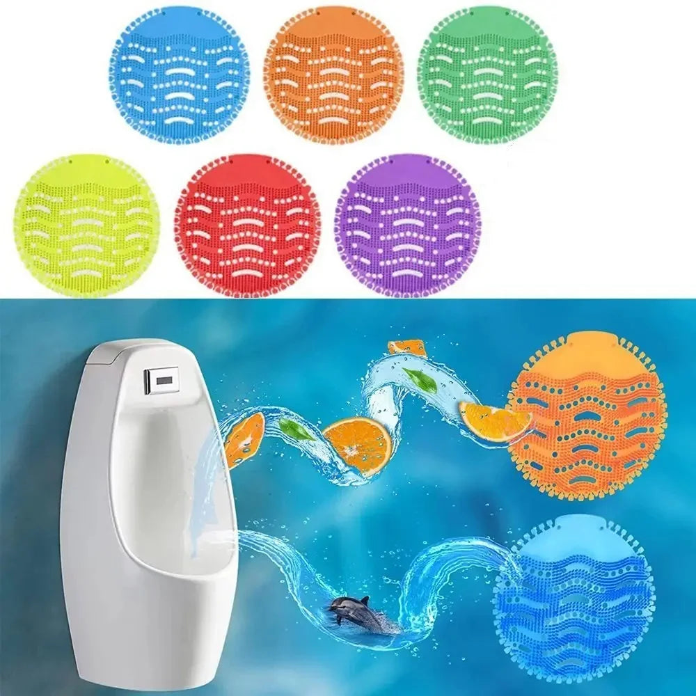 filtre urinoir adhésif couleurs multiples moderne antipollution salle bain restaurant