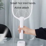 raquette anti moustiques rechargeable usb blanc gris moderne minimaliste