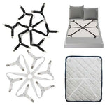 sangles lit clips noirs blancs modernes antidérapants réglables couverture matelas fixations