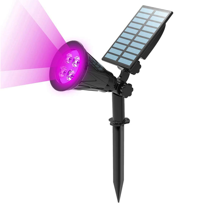 projecteurs solaires extérieurs led modernes ip65 waterproof noirs opaques autonomes halloween