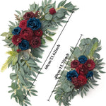 guirlandes florales décoratives mariage rose eucalyptus blanc romantique champêtreextérieur