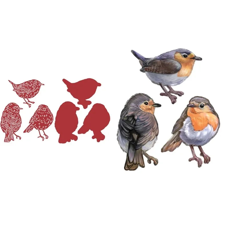 cartes postales 3d illustratives animaux fleurs oiseaux barbelés boîte lettres bouteilles herbe rouge vert