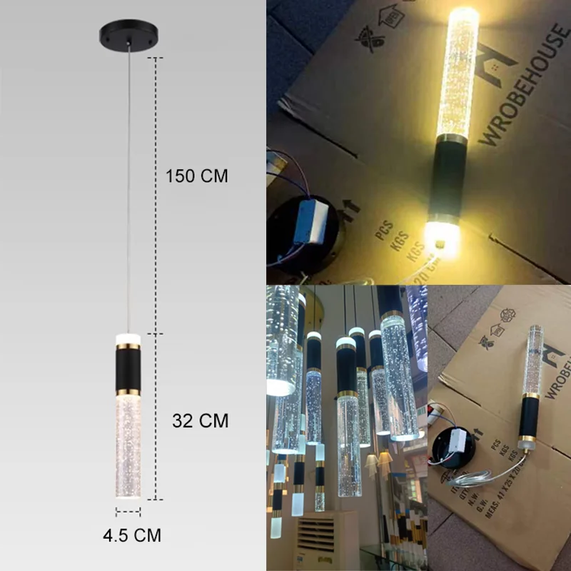 suspension lumineuse moderne élégante translucides noir doré blanc chambre salon étude lumière