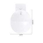 pot plante mural moderne blanc adhésif transparent minimaliste plante succulente