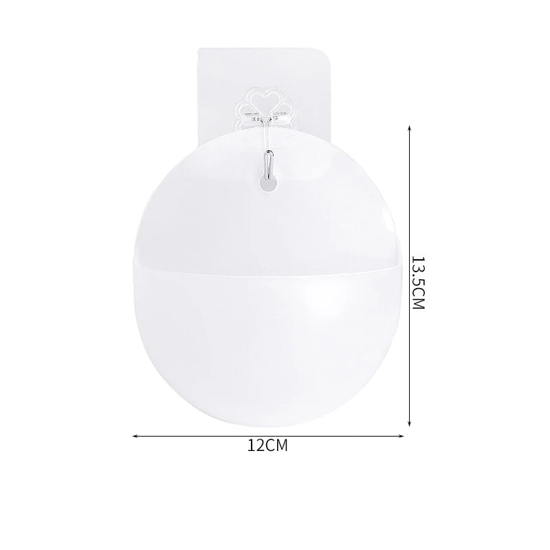 pot plante mural moderne blanc adhésif transparent minimaliste plante succulente