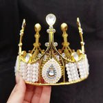 couronnes décoratives or argent strass motifs floraux anniversaire mariage fêtes événements