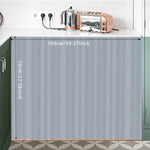 rideau cuisine gris clair rayures modernes eyelets polyester machine washversible