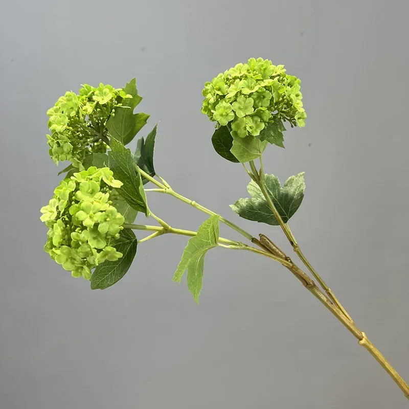 décoration intérieure hortensia artificielle soie blanc vert bleu naturelle fixations mariage anniversaire
